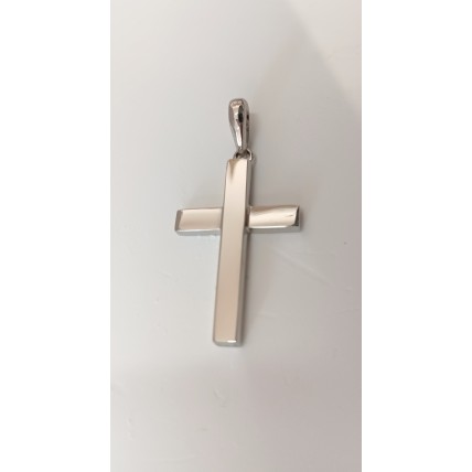 ΑΝΔΡΙΚΟΣ ΣΤΑΥΡΟΣ ΛΕΥΚΟ 14K CRW94